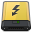 Yellow Thunderbolt Icon 32x32 png